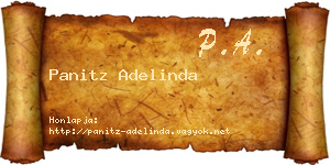Panitz Adelinda névjegykártya